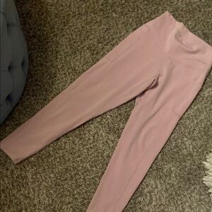 Pink High-Waisted Leggings
